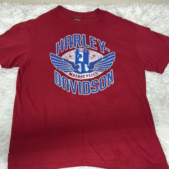 Harley-Davidson Red Short Sleeve Tee - Picture 1 of 8